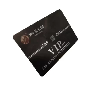 Customized Offset Printed Gold Stamp Loyalty VIP Membership Warranty Card PVC Magnetic Stripe Embossed