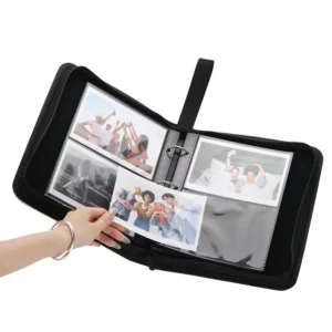 Customized PU-Cover Photo Album 4 x 6 Picture Card Binder for Family Weddings and Anniversaries