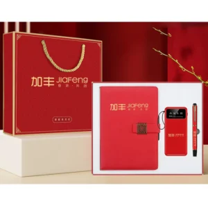 Customized PU Leather A5 Corporate Journal Gift Set with Pen