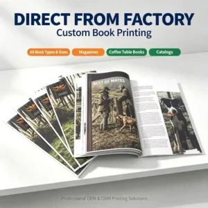 Customized Paperback Business Magazine Printing Service Full Color Catalogue Brochure Journal Book