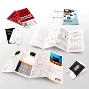 Customized Paperboard Printing Services Gold Foil Stamping 250gsm Matte Art Paper Brochures Magazines Publicity Materials