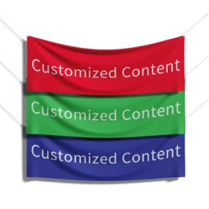 Customized Polyester Decorative Background Banners with Wrinkle-Resistant Fabric and High-Definition Printing