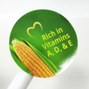 Customized Printed Round Vinyl Adhesive Labels for Candy and Pizza