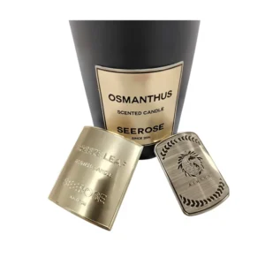 Customized Printing Waterproof 3D Embossed Adhesive Logo Labels Bottle Aluminum Metal Sticker Custom Label for Perfume