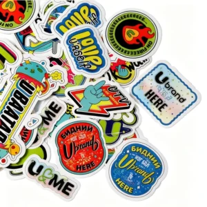 Customized Printing Waterproof Die-Cut Stickers Weatherproof Glossy Vinyl PVC Stickers