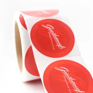 Customized Printing Waterproof Thermal Label Sticker Roll Round Label