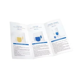 Customized Printing of Black and White Color Three Fold Advertising Brochure Folding Instruction Manual