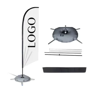 Customized Promotional Feather Flagpole Banner Beach Flag Pole