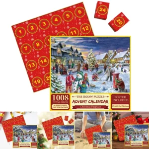 Customized Puzzle Christmas Advent Calendar Jigsaw Puzzle 1000pcs Blind Box Christmas Calendar Gifts Advent Calendar Toy