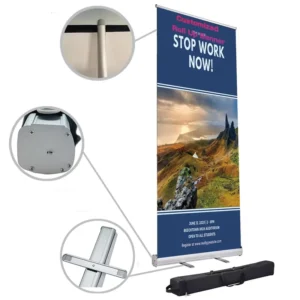 Customized Retractable Roll-Up Banner Stand for Events