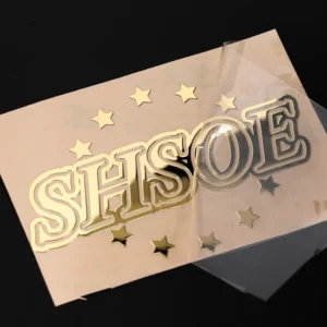 Customized Self-Adhesive 3D Gold Metal Transfer Stickers Waterproof Candle Craft DIY Mobile Phone Custom Shape