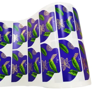 Customized Self Adhesive Label Stickers Low MOQ Gold Embossed Foil Stamping Sticker for Daily Necessities