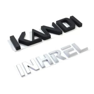 Customized Self-adhesive Custom Color Car Stickers Waterproof Black Alphanumeric Logo Badges