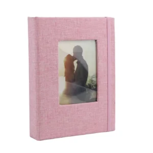 Customized Small Photo Album for 4×6 Photos Linen Cover Mini Photo Book for Vertical Pictures Artwork and Postcards