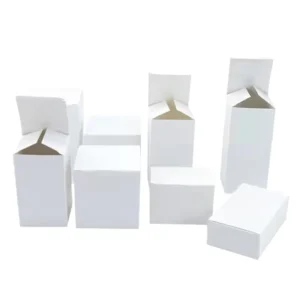 Customized Small White Cardboard Paper Product Packaging Box with Printing