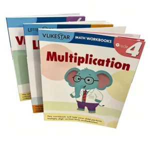 Customized Soft Cover Primary School Workbook Printing Service for Children Perfect Glue Bound Educational Book Custom Design