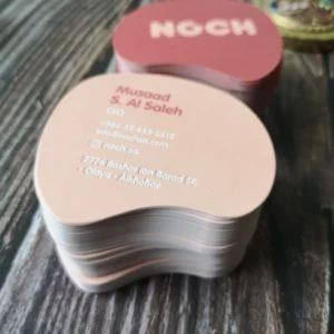 Customized Special Shape Business Card Product Insert Card