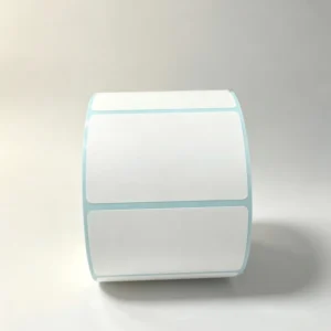 Customized Supermarket Adhesive Paper Labels Printed Permanent 50*25mm Thermal Paper Label Roll