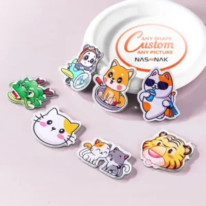 Customized Transparent Acrylic Refrigerator Stickers Promotional Kitchen Color Advertising Magnets Kitchen Souvenirs