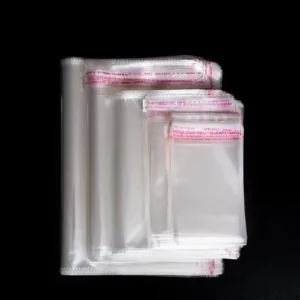 Customized Transparent OPP PE CPE Self-Sealing Plastic Bags for Clothing, Candy, Fruit and Small Objects