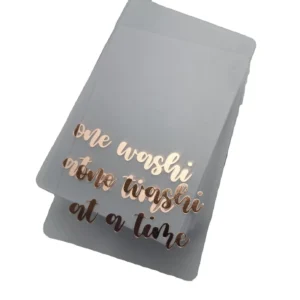 Customized Transparent PVC Business Card with Hot Stamping, Company Logo, and Embossing
