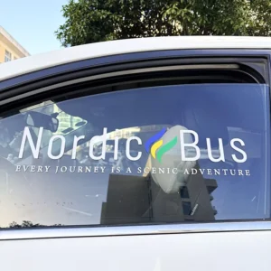 Customized UV Resistant Waterproof Letter Banner Windshield Transfer Sticker Custom PVC Vinyl Die Cut Logo Transfer Car Decals
