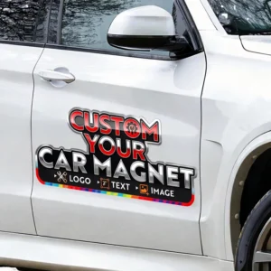 Customized UV-Resistant Weatherproof Magnetic Car Stickers for Metal Surfaces