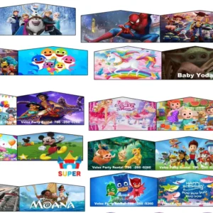 Customized Various Cartoon Film Characters Themes Banners for Inflatables Bounce House & Advertising Air Mold Promotions