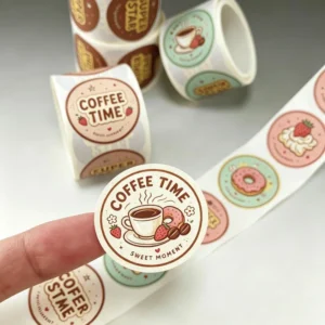 Customized Waterproof Self-Adhesive Vinyl Brand Logo Sticker Label