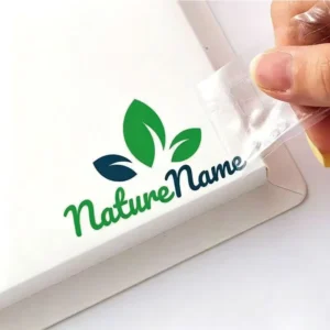 Customized Waterproof Transparent UV Crystal Adhesive Transfer Printing Sticker for Advertising Packaging Boxes