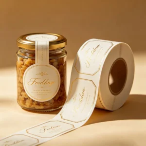 Customized Waterproof Vinyl Packaging Labels for Food Cans and Bottles