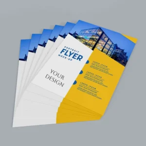 Customized fancy paper cardboard folding leaflets A4 A5 A6 promotional flyers brochures with offset printing film lamination