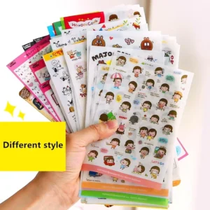 Cute Cartoon Animal PVC Door Stickers