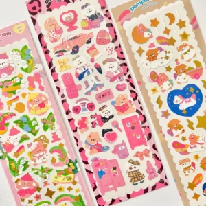 Cute Cartoon PVC Laser Decorative Sticker