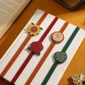 Cute Decorative Elastic Bookmark Stretchable Band Book Marker for Books and Notebooks Page Holder for Reading and Book Organization