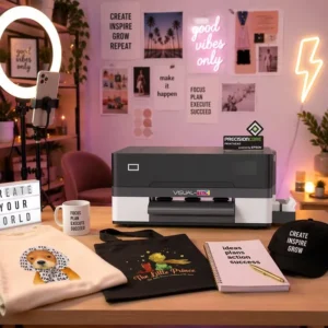 DIY Craft A3 DTF Printer F1080 Printhead PET Film Transfer Machine with White Ink and CMYK Printing