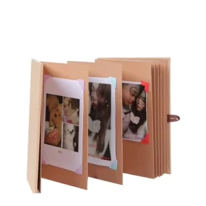 DIY Handmade Paper Photo Storage Album, Accordion Folding Pages, Stretchable Binding