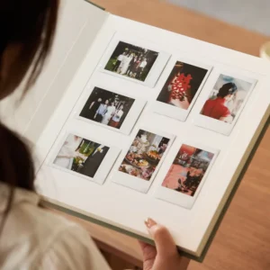 DIY Large-Capacity Fabric Photo Album, 3-Inch and 8-Inch, for Couple, Baby, and Wedding Sign-In