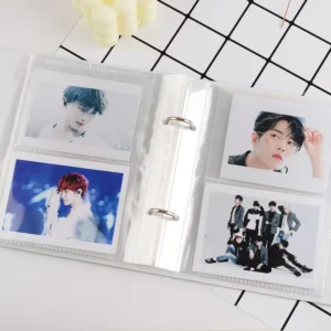 DIY Self-Adhesive Kpop Loose-Leaf PVC Binder Photo Album Instax Mini Photo Card Holder