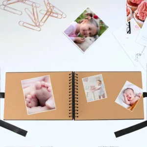 DIY Silk Ribbon Scrapbook Photo Album for Guest Books, Anniversaries, and Baby Events