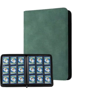 DIY Waterproof Portable 9-Pocket Custom-Color Plastic PU Leather Photo Album with Zipper