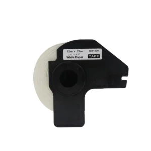 DK-11209 DK11209 DK 11209 Black on White Self-Adhesive Thermal Label Roll
