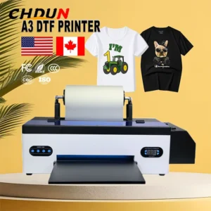 DTF Flatbed Roll-to-Roll Pigment Ink A3 T-Shirt Printer for Small Business