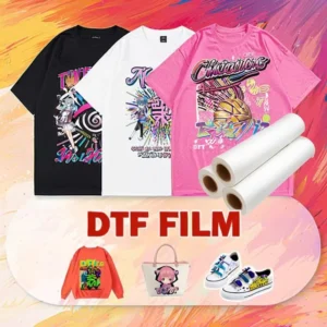 DTF Hot Peel/Warm Peel Heat Transfer Film PET with 130-160C Transfer Temperature for Clothing
