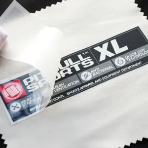 DTF Iron-on Silicone Logo Labels 3D Rubber Heat Seal Transfer Stickers for Down Jackets
