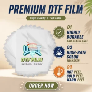 DTF PET Film Roll 60x100m Double-Sided High-Temperature Heat Transfer Film for Clothing Printing