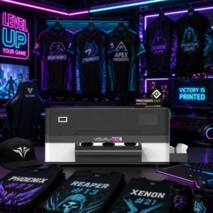 DTF Printer A3 for Jerseys, PET Film Transfer, White Ink CMYK, F1080 PrecisionCore