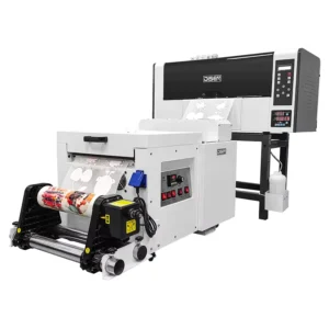 DTF Printer with Dual XP600/i1600 Printheads, A3, Direct-to-30cm Film, for T-Shirt and Fabric Printing