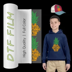 DTF Transfer Film PET Material 99% Transfer Rate for Digital Inkjet Printers Clothing Fabric Applications