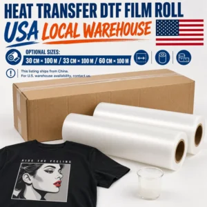 DTF Transfer Film Roll 33 cm A3 Double-Sided Matte for Textile Printing Machines